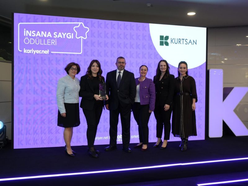 Kurtsan Şirketler Grubu Kariyer.net İnsana Saygı Ödülü’nü aldık