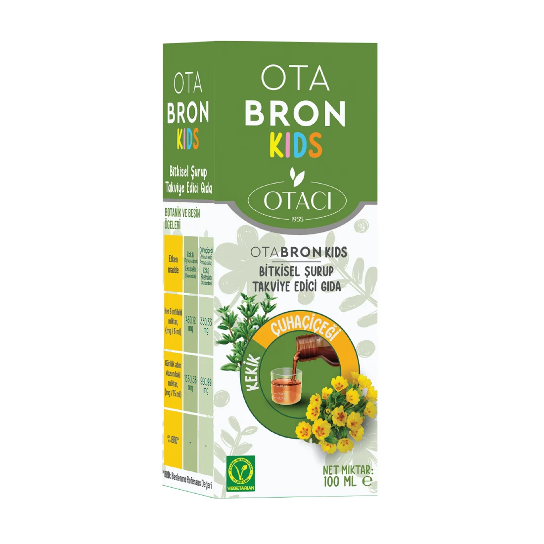 Otacı Takviye Edici Gıda 15 otabron kids 100ml