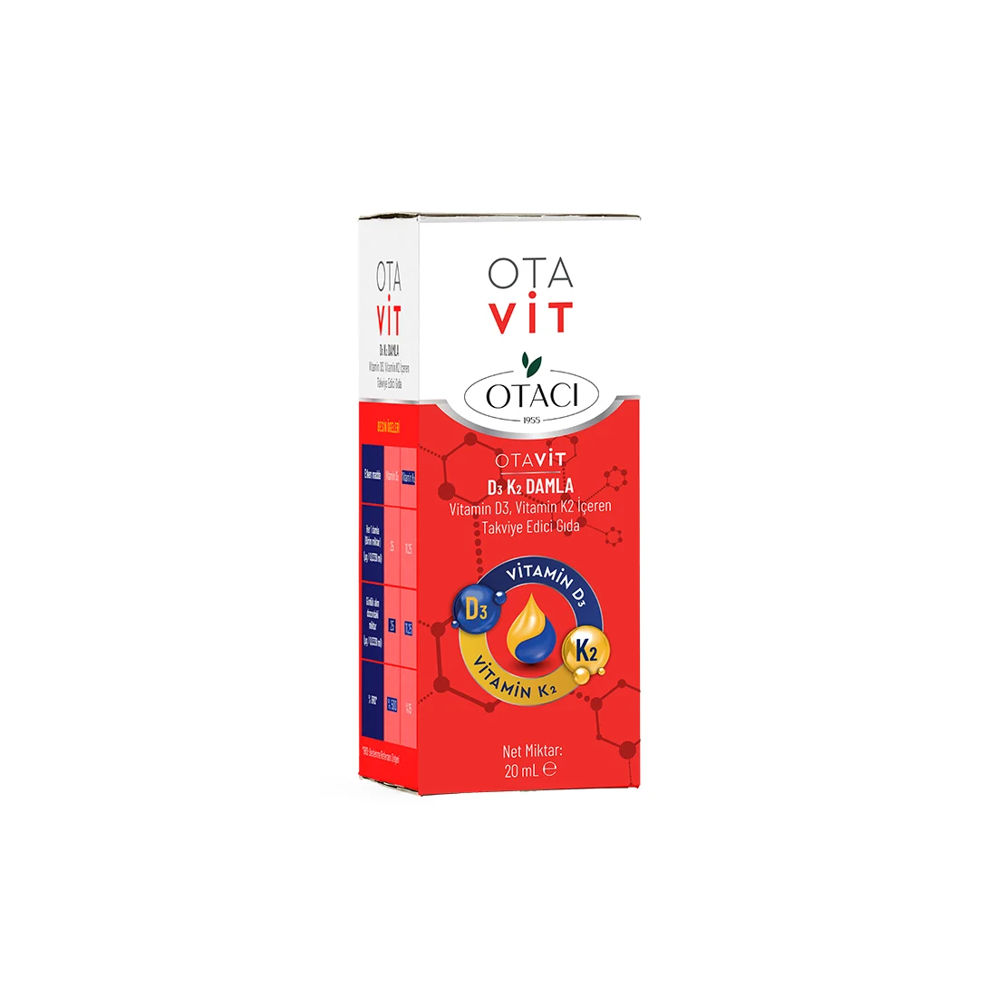 Otacı Takviye Edici Gıda 18 otavit d3k2 20ml